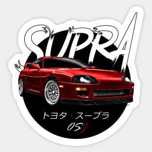 JDM A80 Red Black Sun Edition Sticker